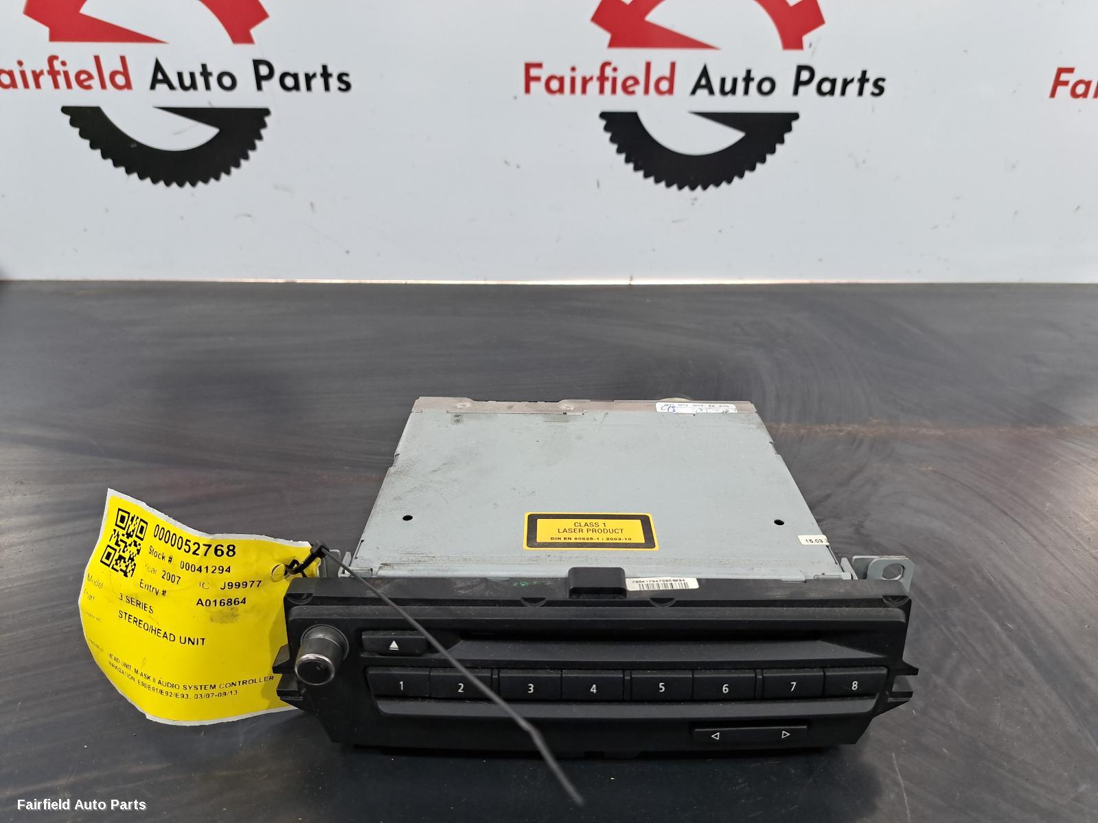 2005-2013 Bmw 3 Series Radio Cd Dvd Sat Tv