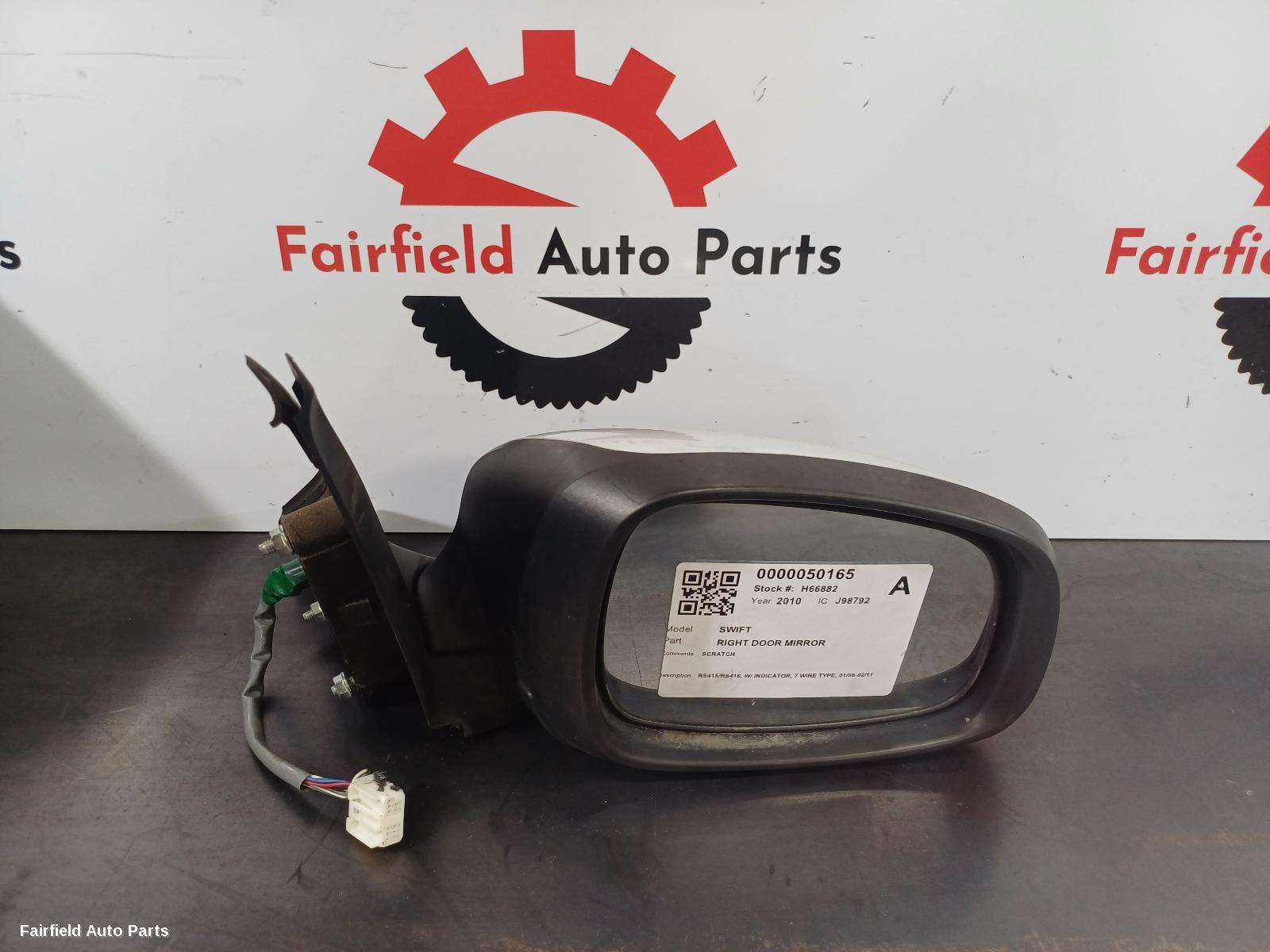 2010 Suzuki Swift Right Door Mirror