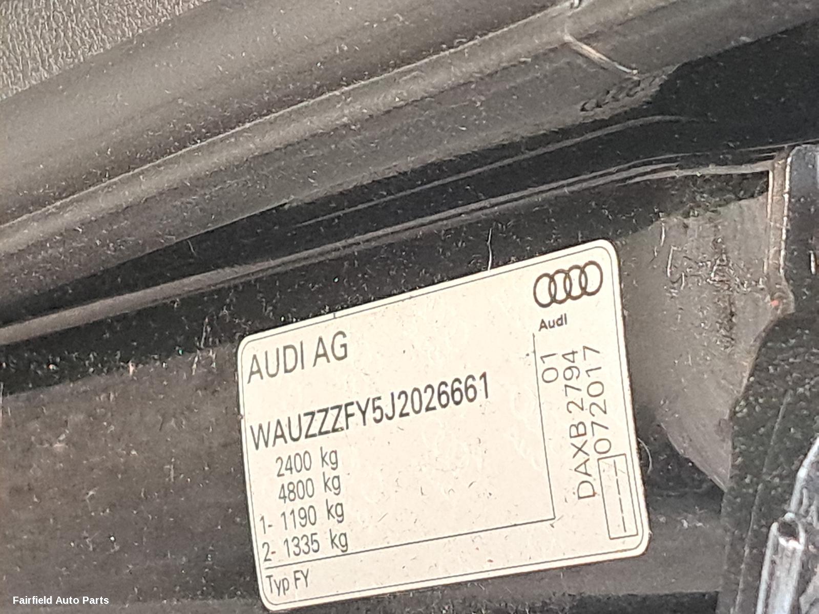 2017-2020 Audi Q5 Radio Cd Dvd Sat Tv