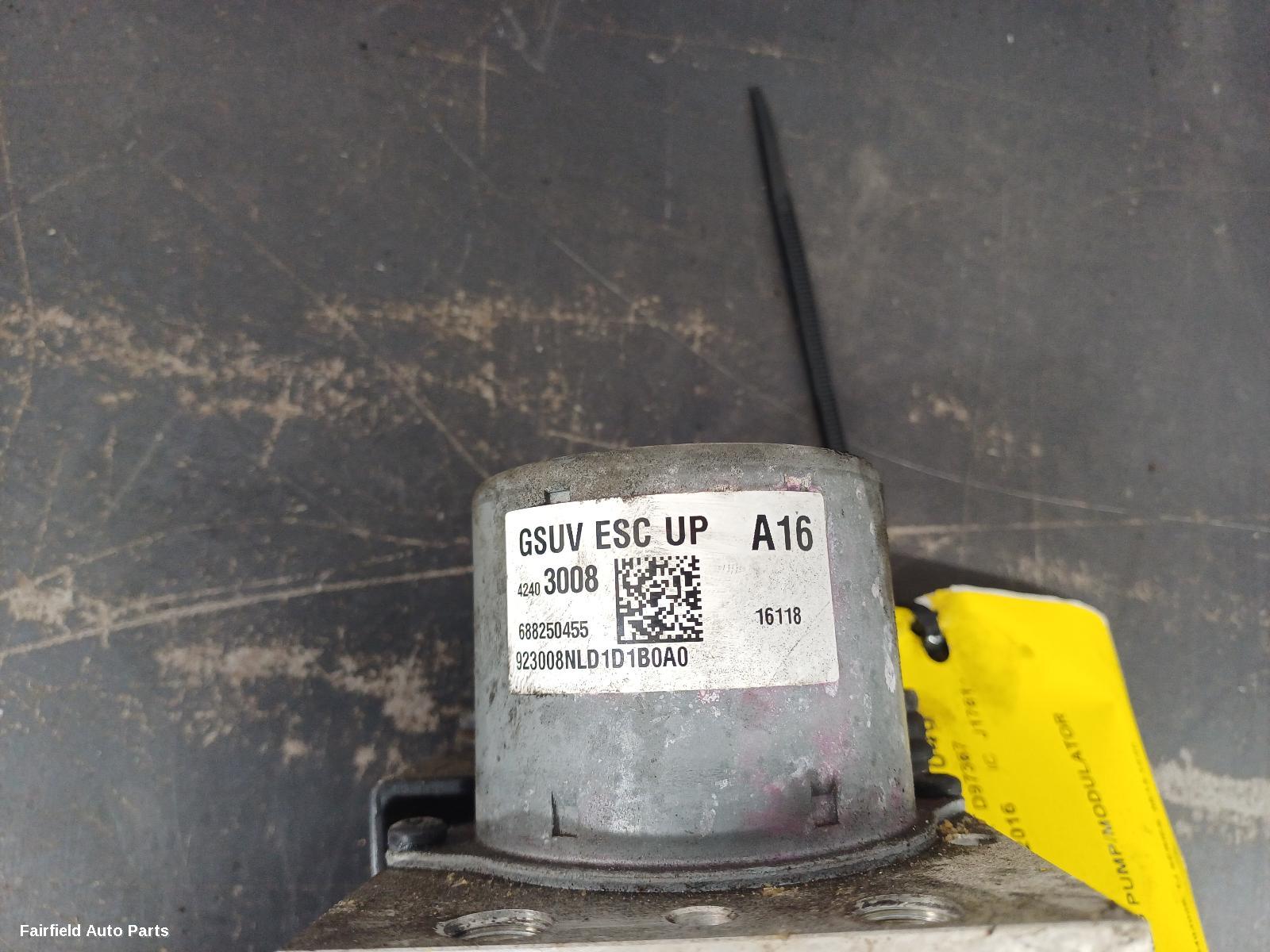 2013-2020 Holden Trax Abs Pump Modulator