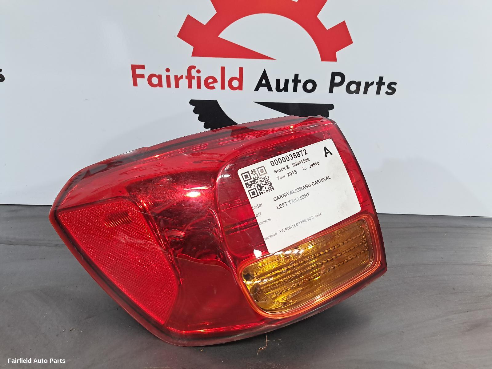 2015-2018 Kia Carnival/grand Carnival Left Taillight