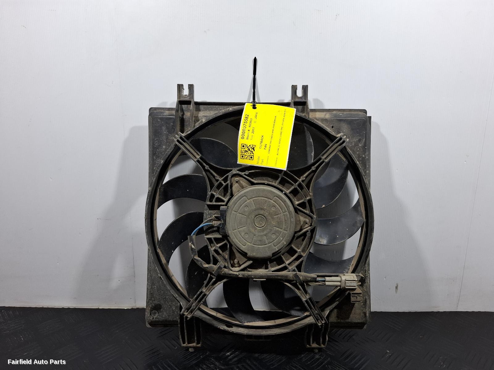 2009-2014 Subaru Outback Fan