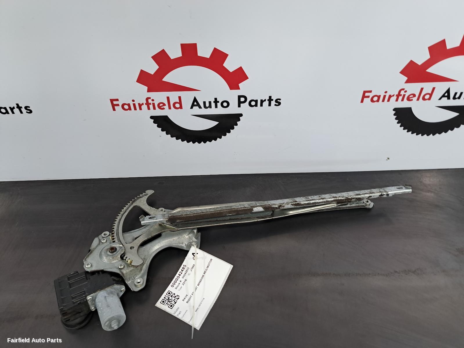 2012-2018 Toyota Rav4 Right Front Window Reg Motor