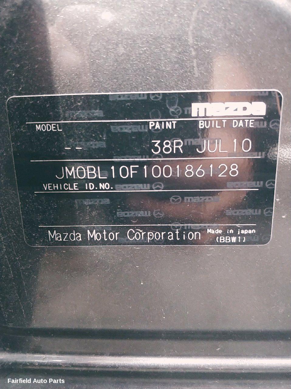 2010 Mazda 3 Rear Bumper