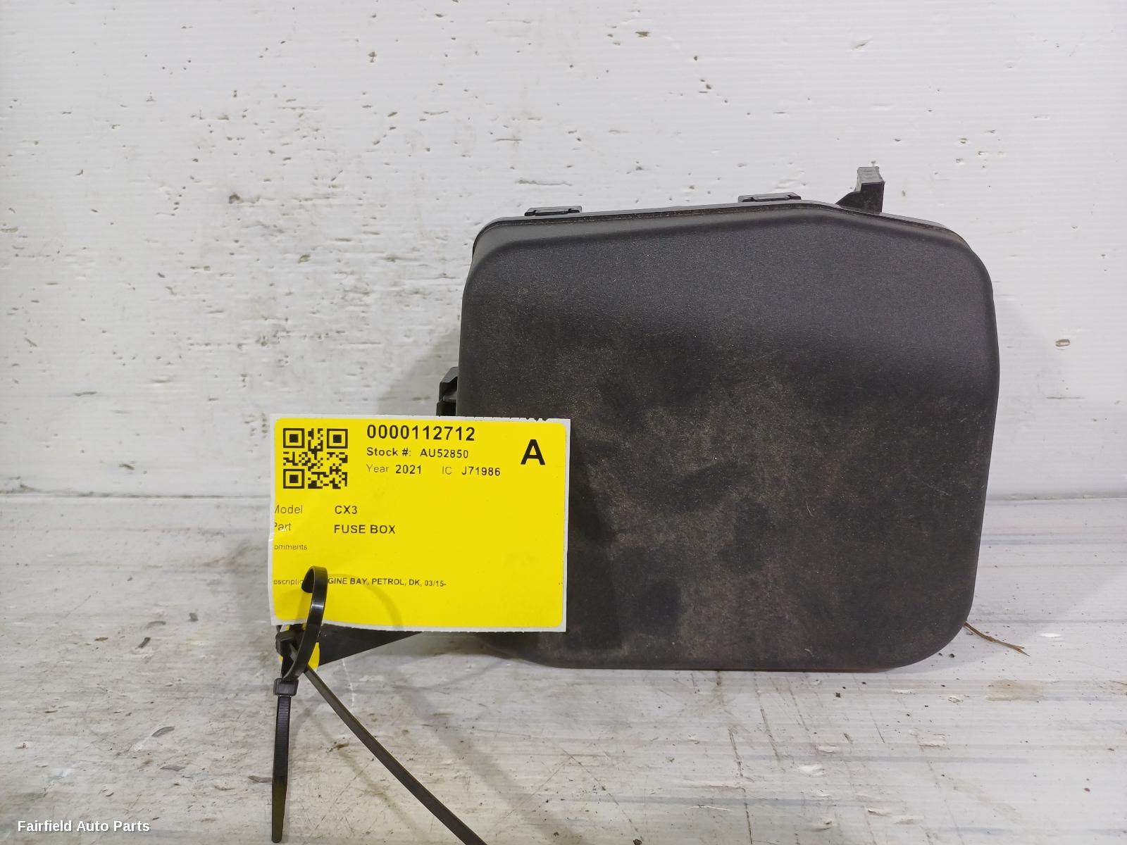 2015-2025 Mazda Cx3 Fuse Box