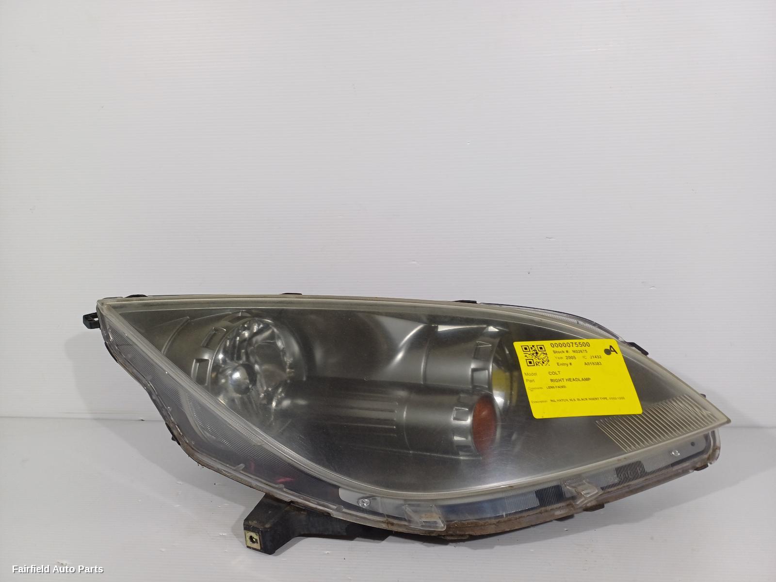 2002-2005 Mitsubishi Colt Right Headlamp