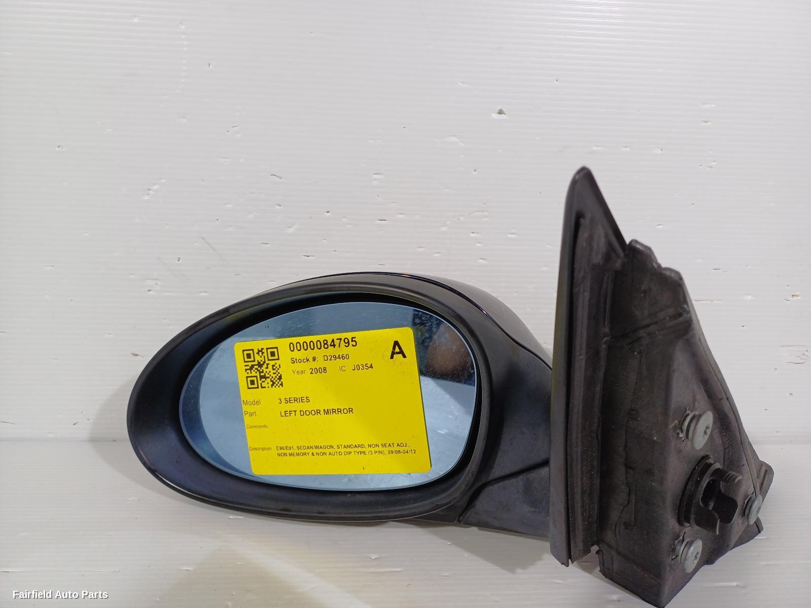 2008-2012 Bmw 3 Series Left Door Mirror