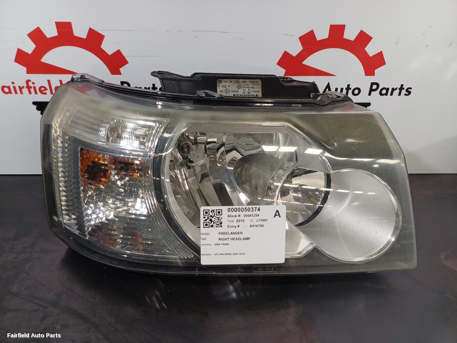 2007-2010 Land Rover Freelander Right Headlamp
