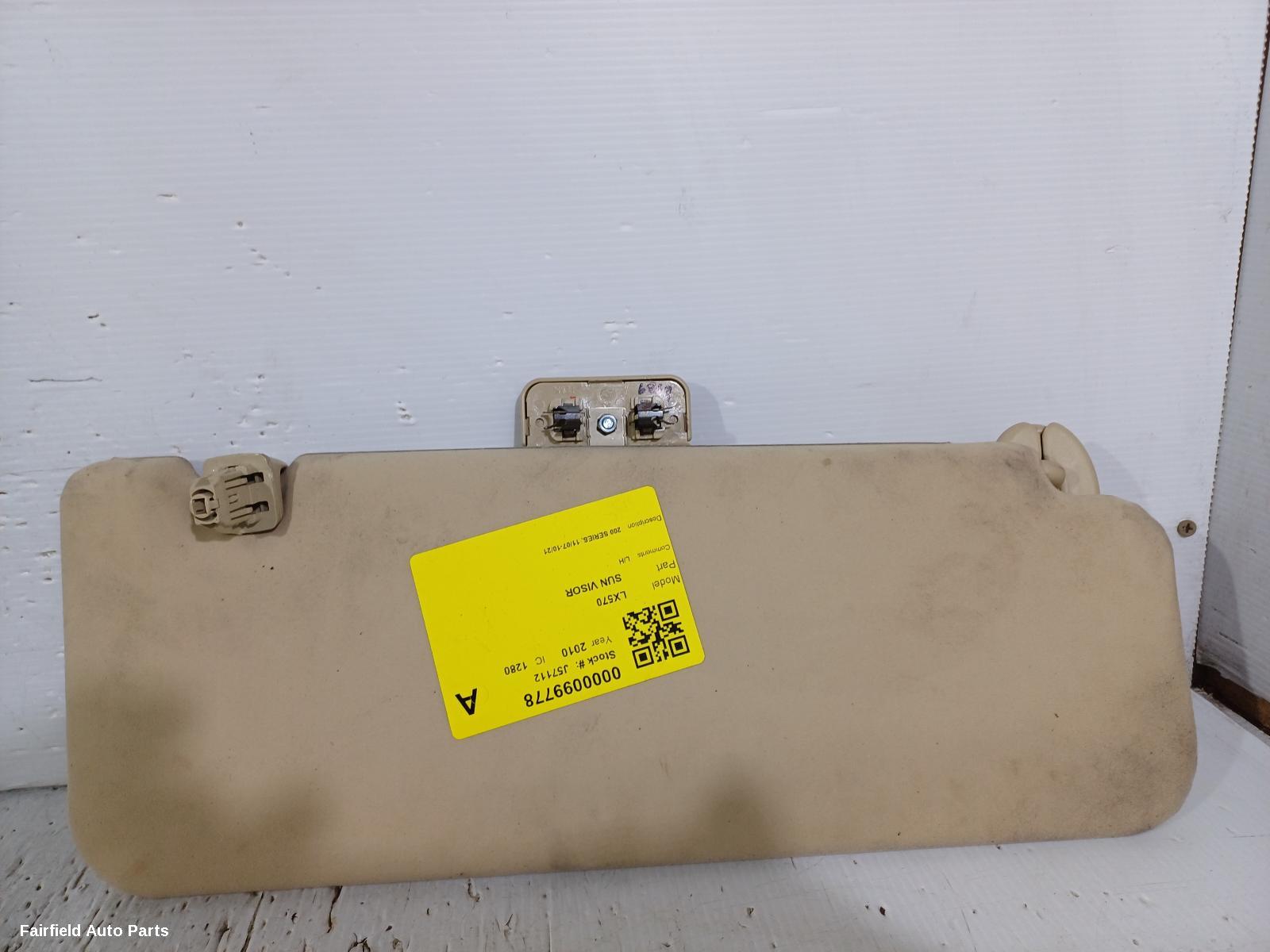 2007-2021 Lexus Lx Series Sunvisor