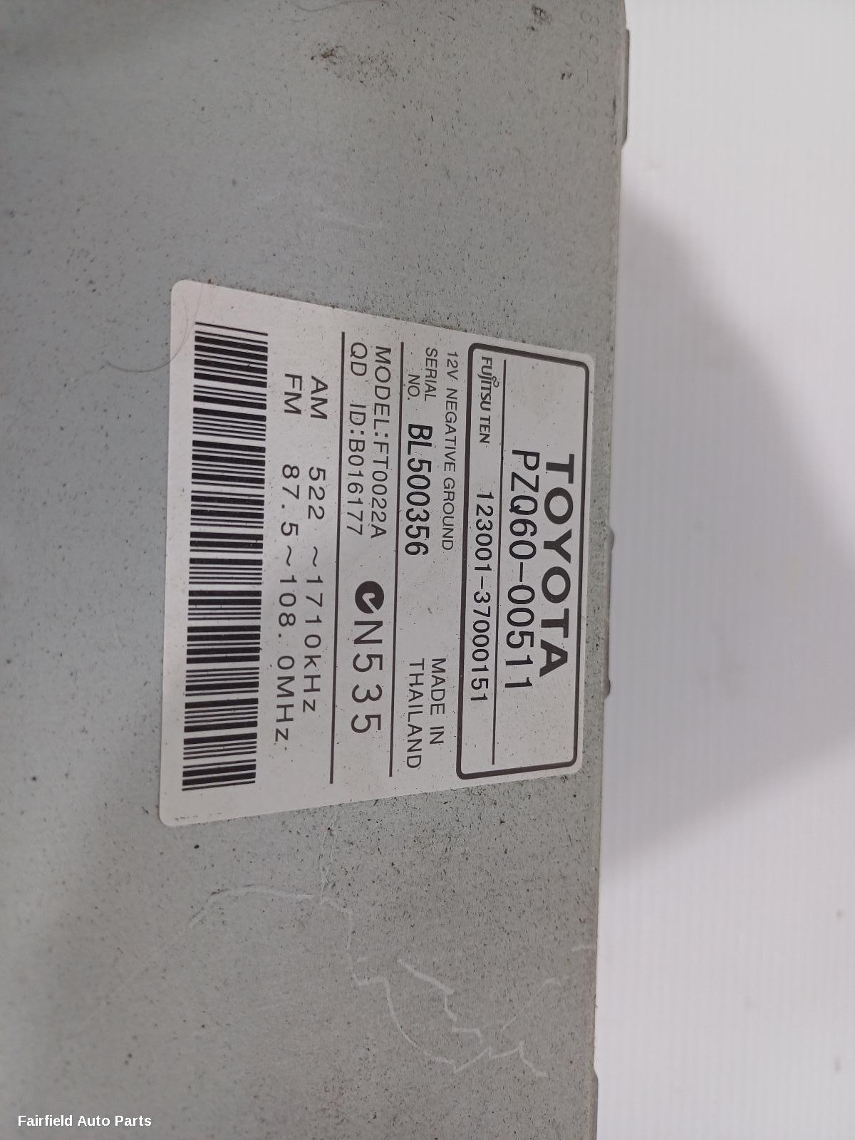 2012-2015 Toyota Corolla Radio Cd Dvd Sat Tv