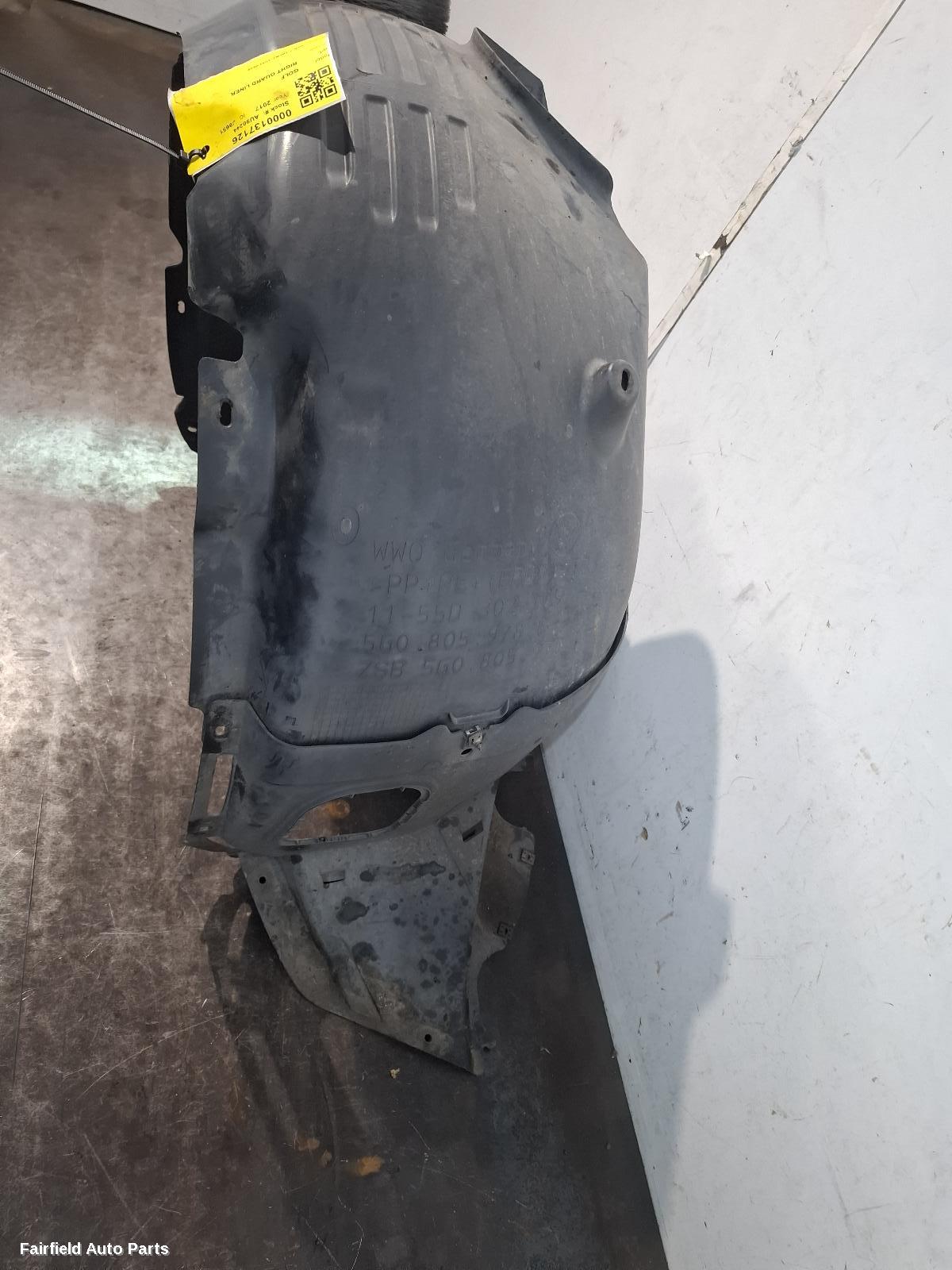 2012-2020 Volkswagen Golf Right Guard Liner