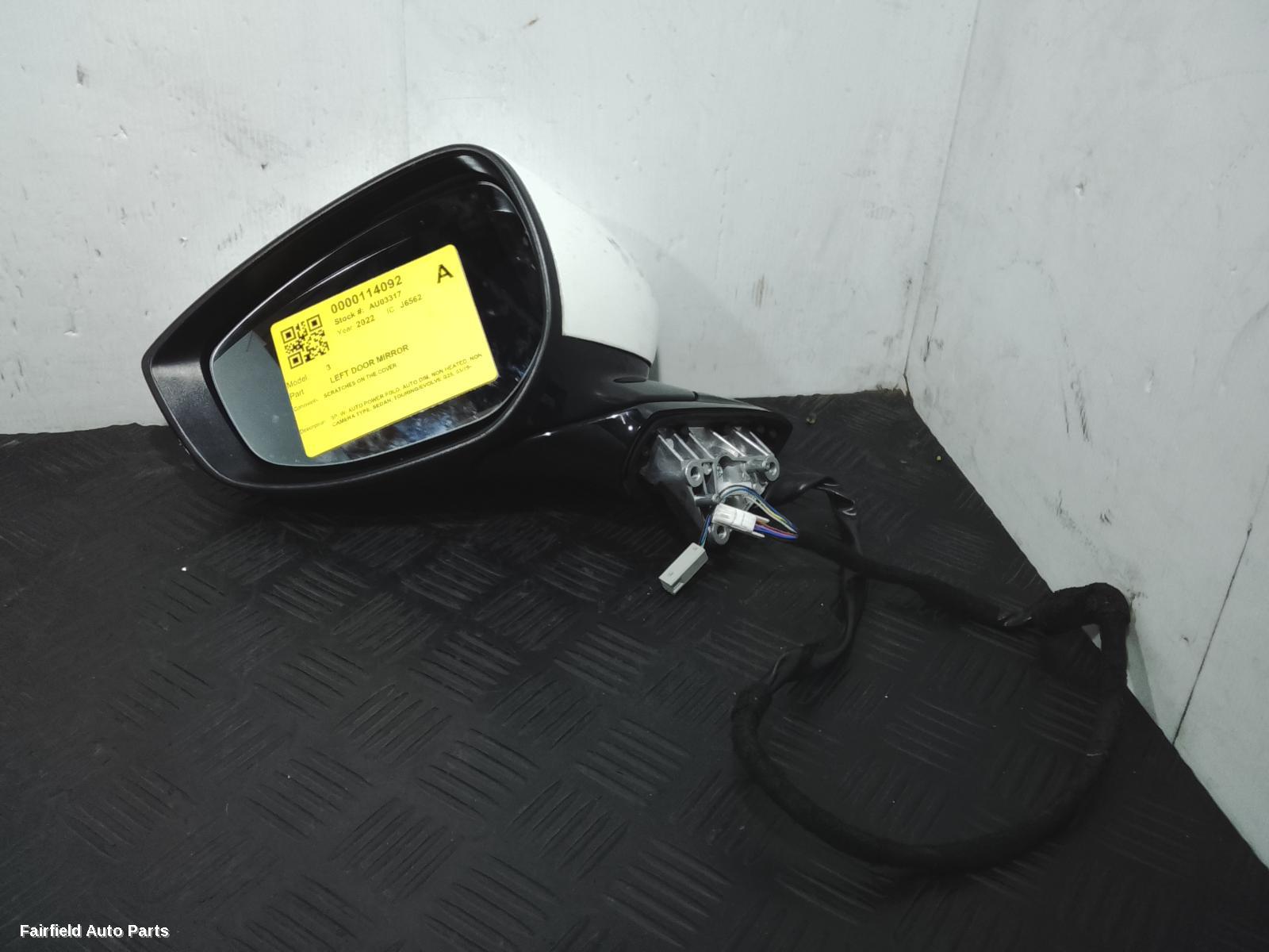 2019-2026 Mazda 3 Left Door Mirror