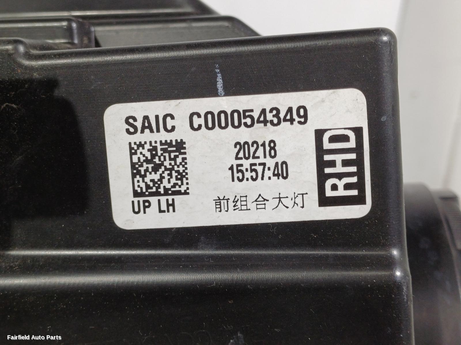 2017-2021 Ldv T60 Left Headlamp