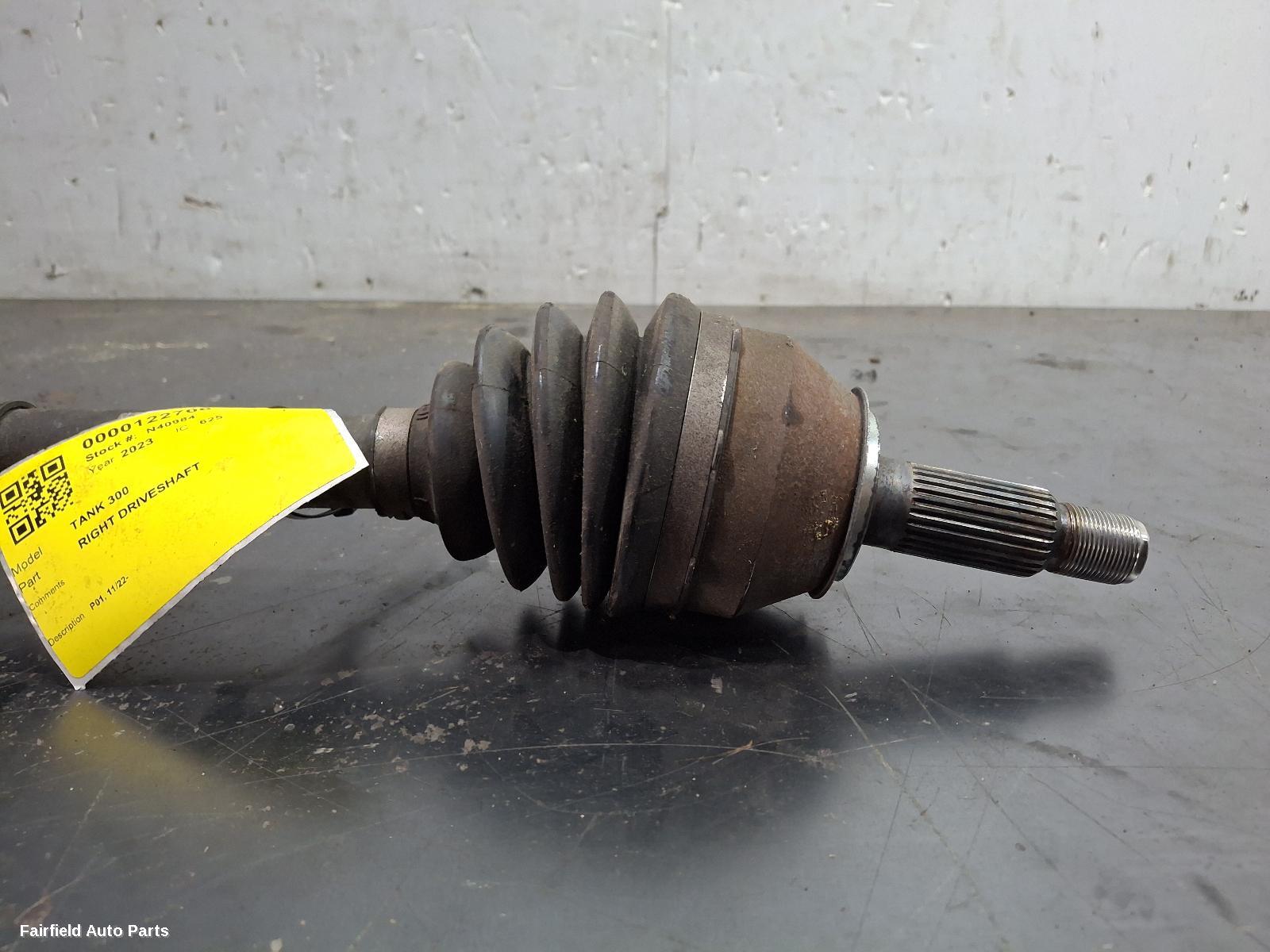 2022-2026 Great Wall Tank 300 Right Driveshaft