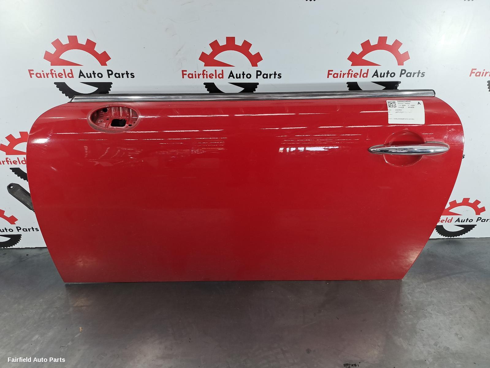 2008 Mini Cooper Left Front Door