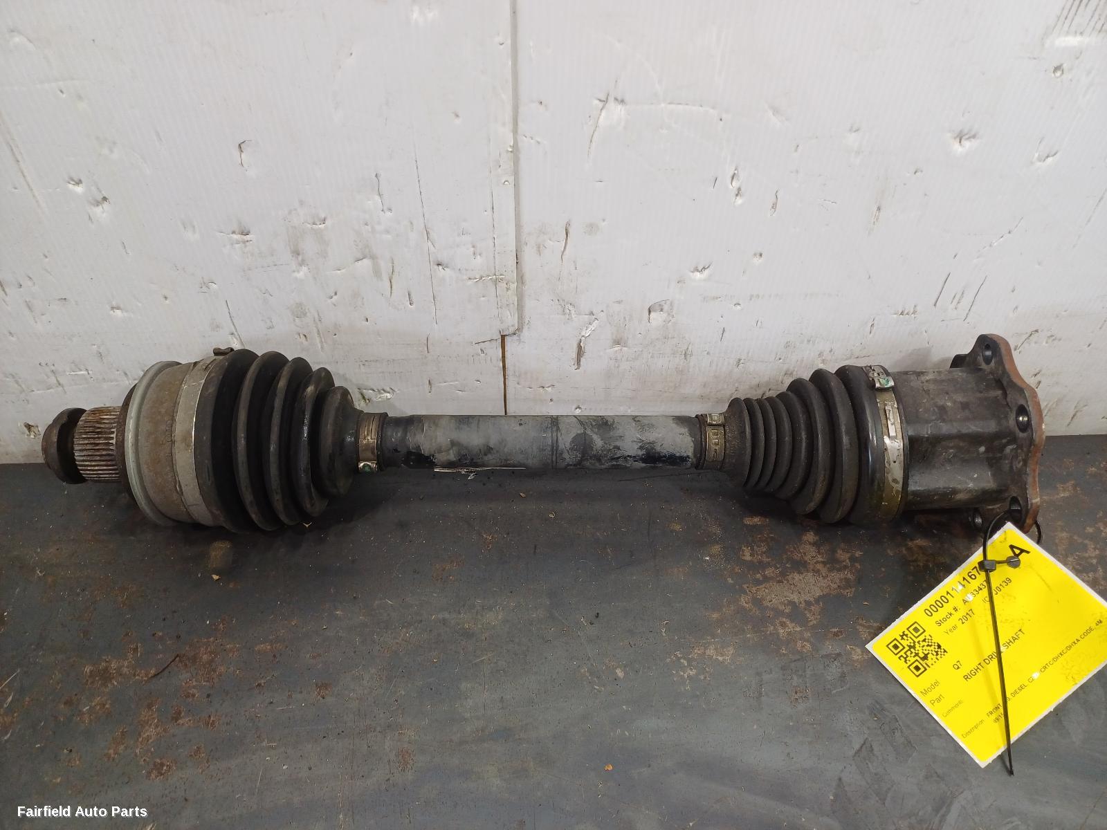 2015-2025 Audi Q7 Right Driveshaft