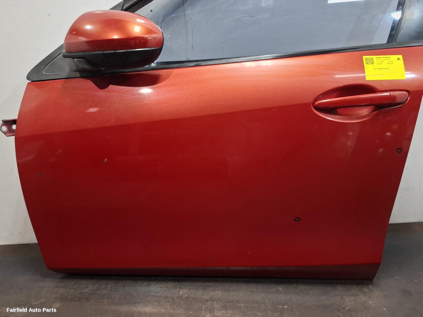 2010 Mazda 3 Left Front Door