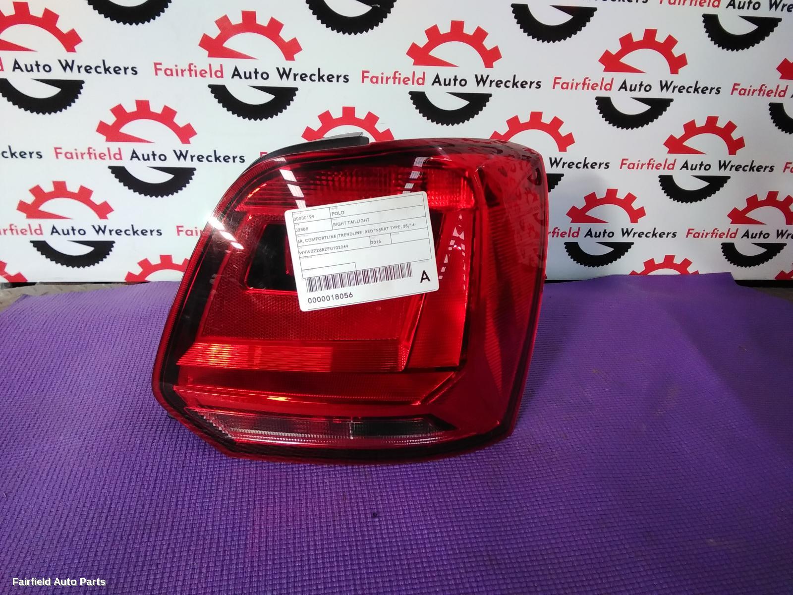 2015 Volkswagen Polo Right Taillight