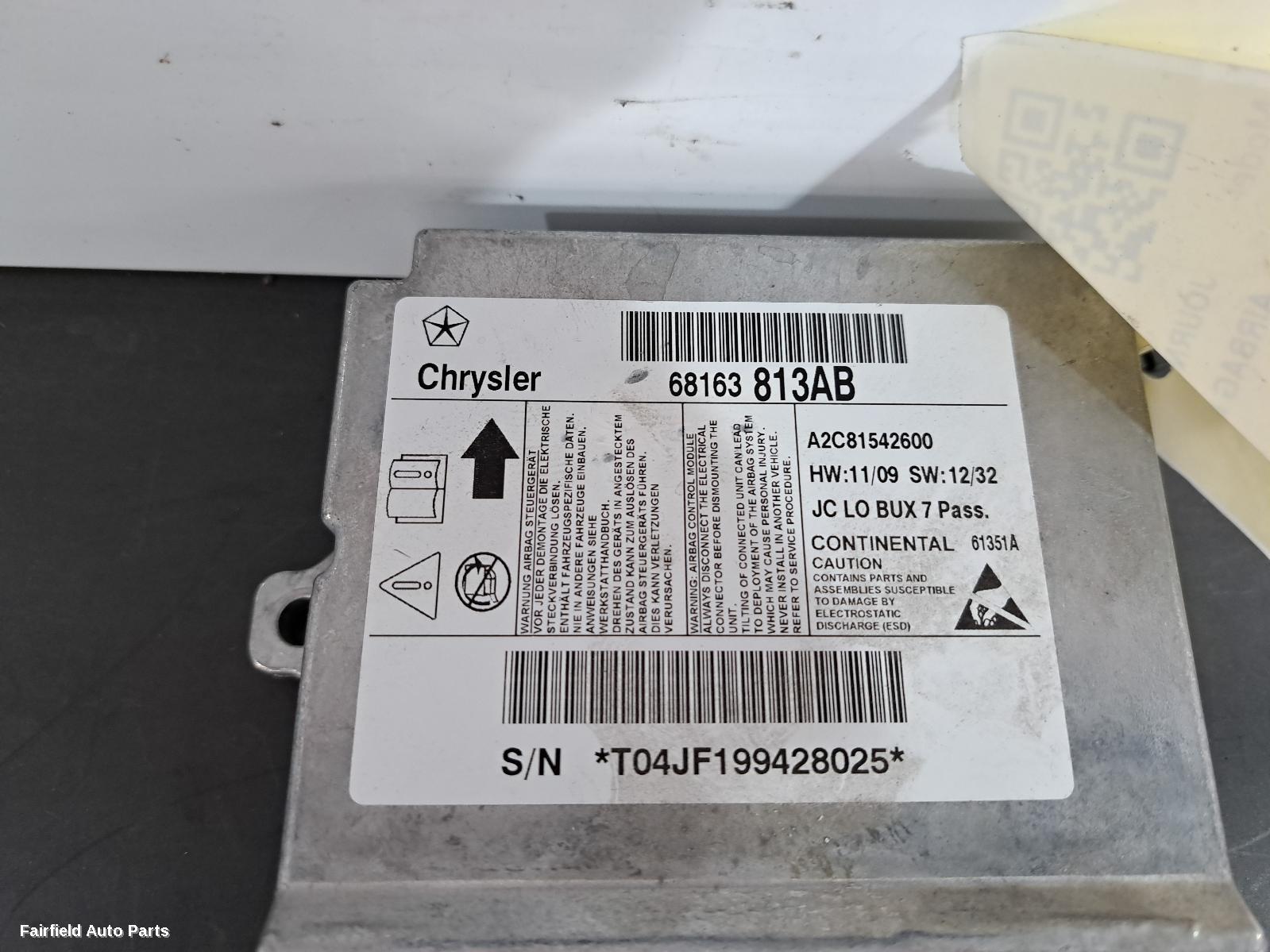 2014 Dodge Journey Airbag Module Sensor