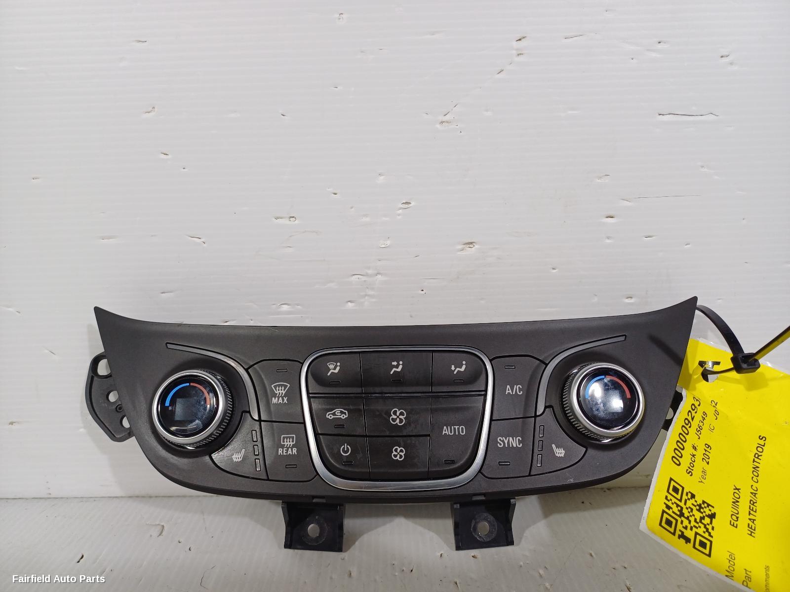 2017-2020 Holden Equinox Heater Ac Controls
