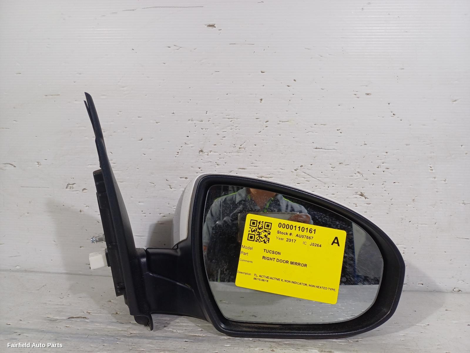 2015-2018 Hyundai Tucson Right Door Mirror