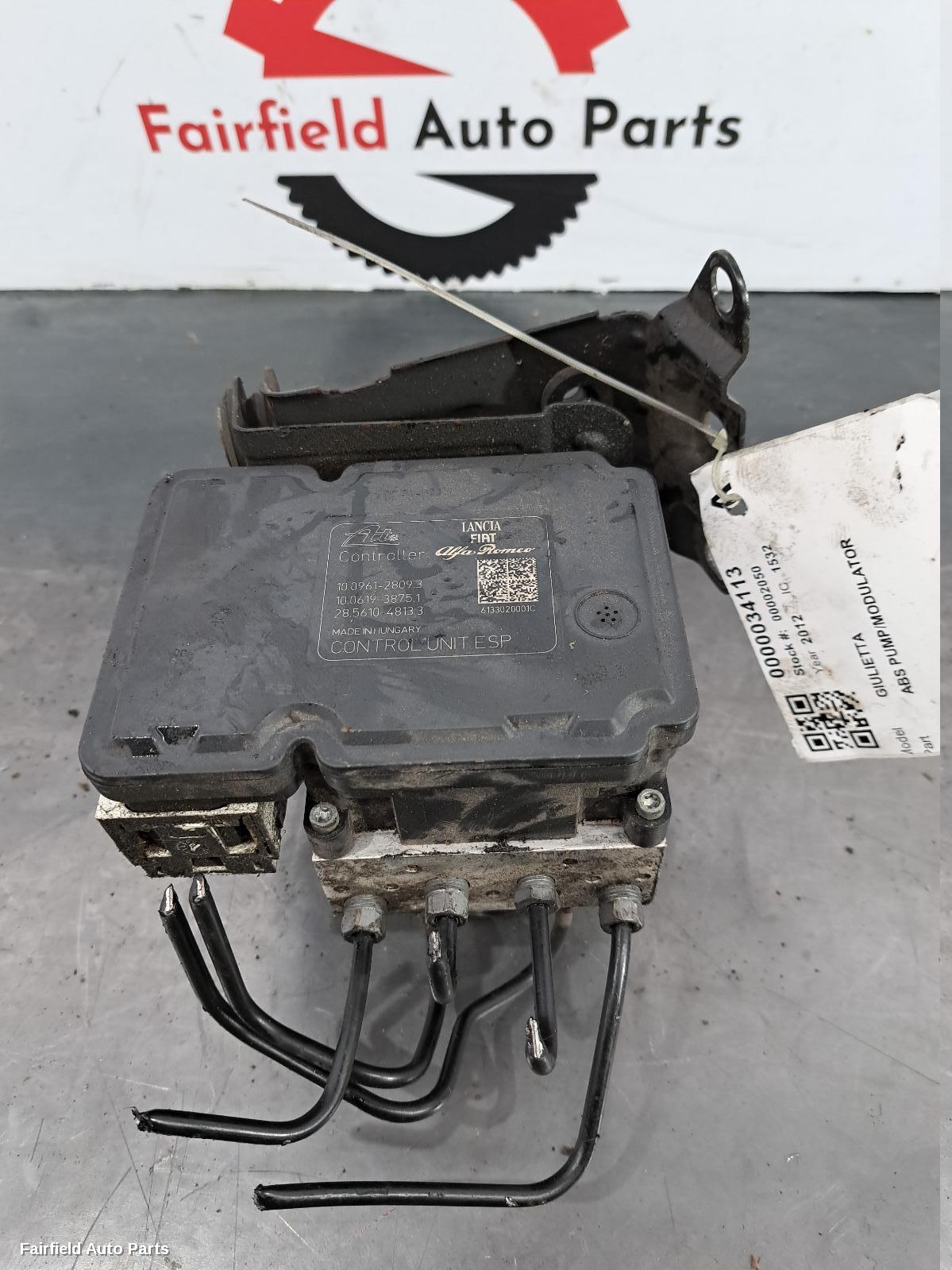 2011-2020 Alfa Romeo Giulietta Abs Pump Modulator