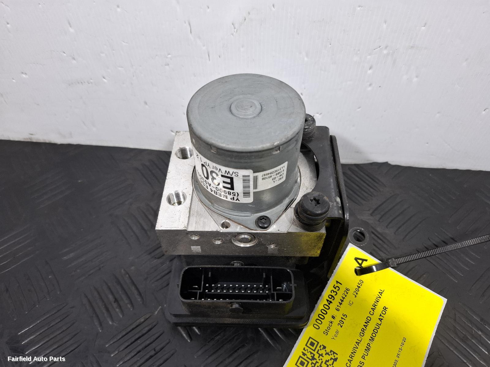 2015-2020 Kia Carnival/grand Carnival Abs Pump Modulator