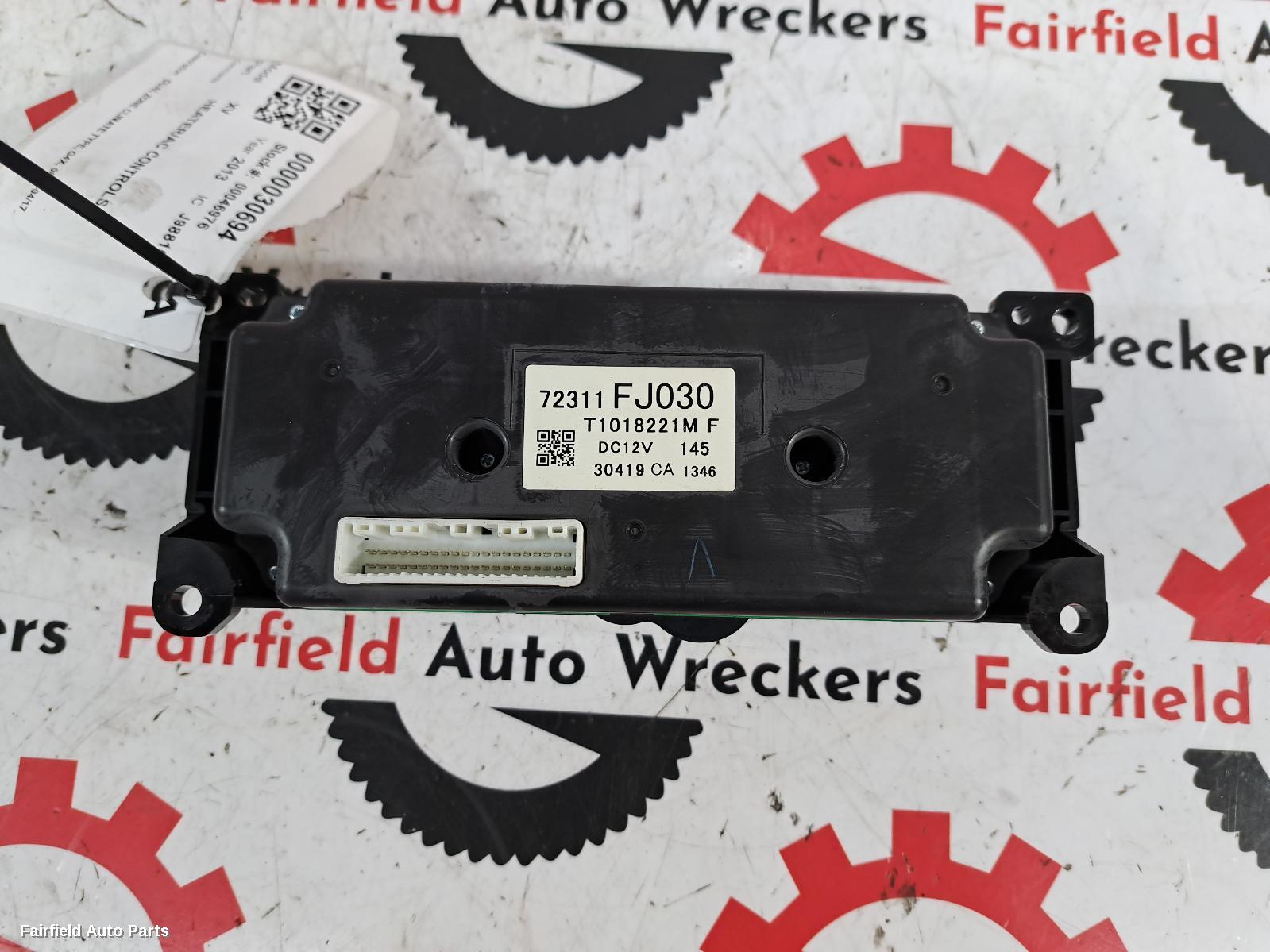 2011-2017 Subaru Xv Heater Ac Controls