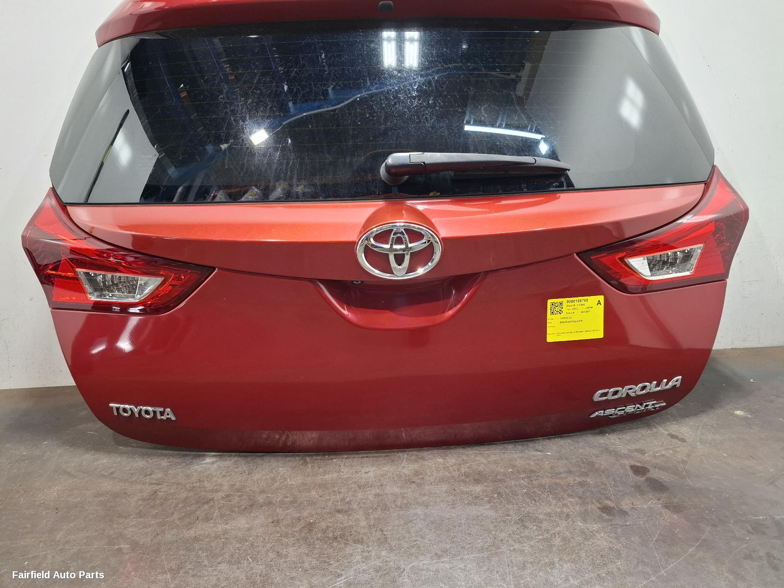 2012-2015 Toyota Corolla Bootlid Tailgate