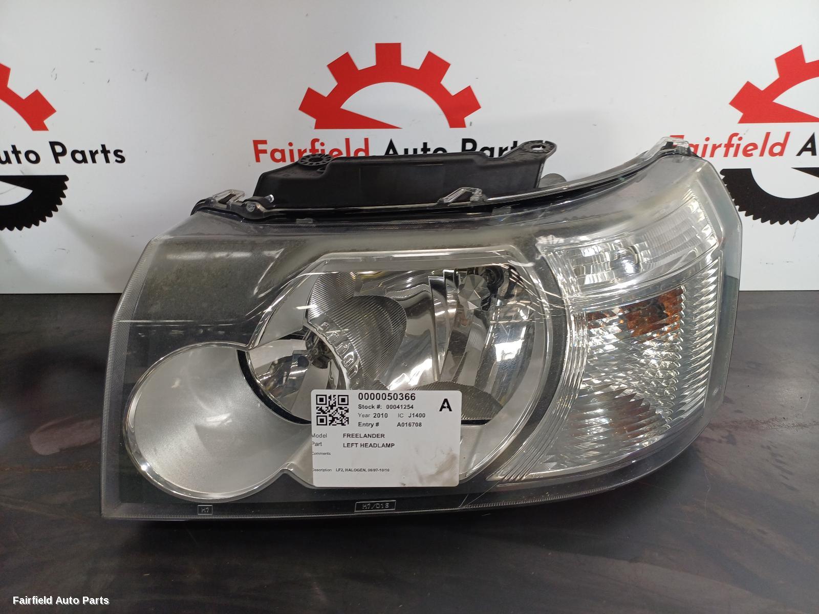 2007-2010 Land Rover Freelander Left Headlamp