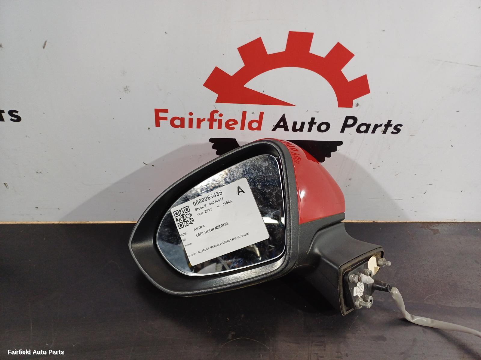 2017-2020 Holden Astra Left Door Mirror
