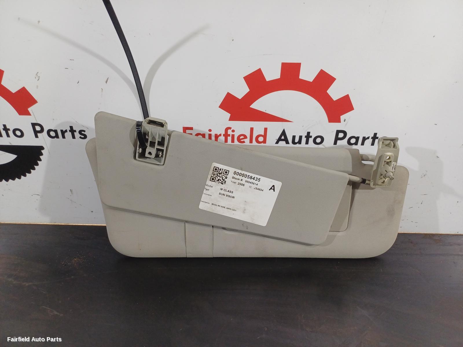 2005-2011 Mercedes M Class Sunvisor