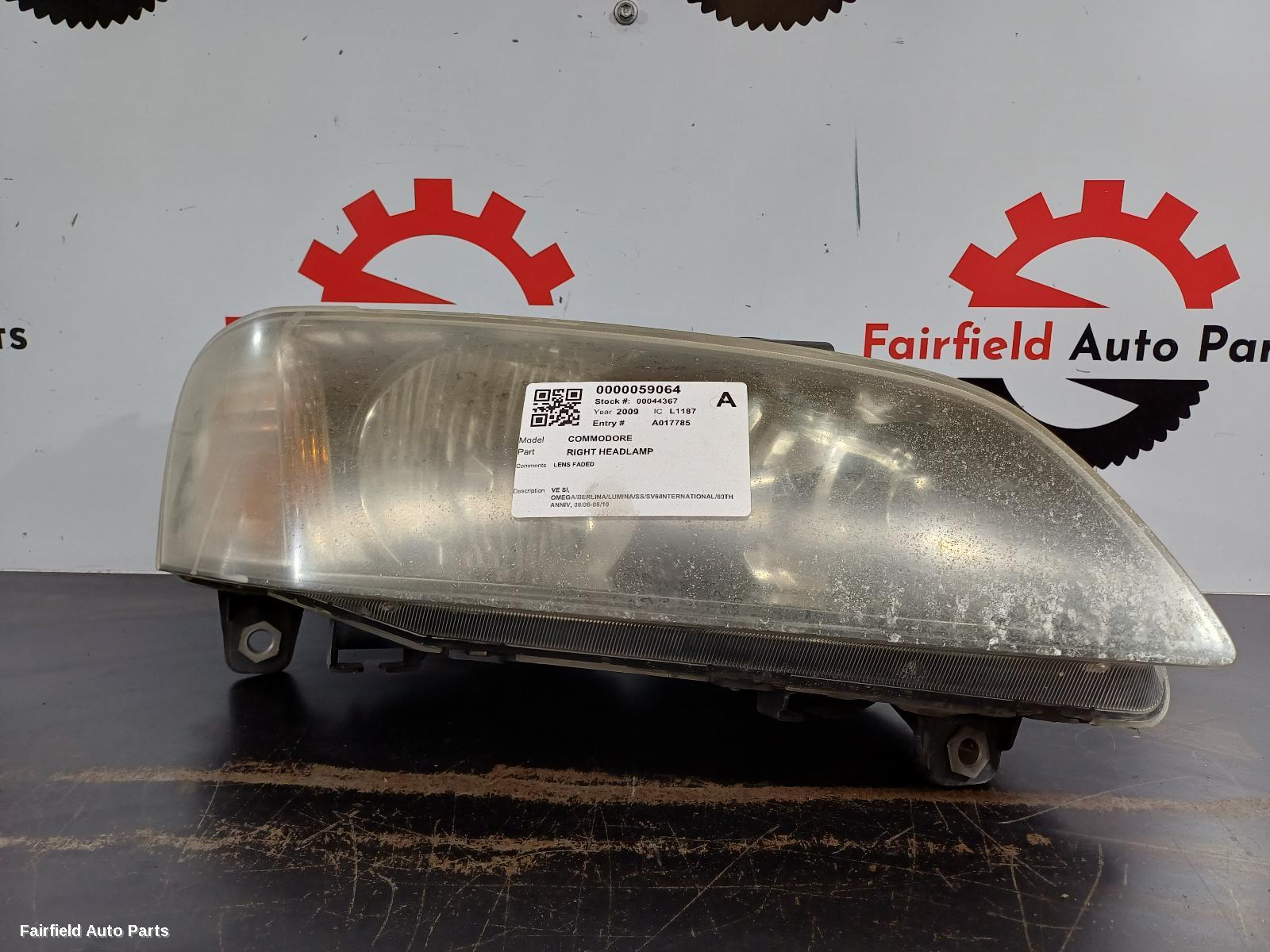 2006-2010 Holden Commodore Right Headlamp