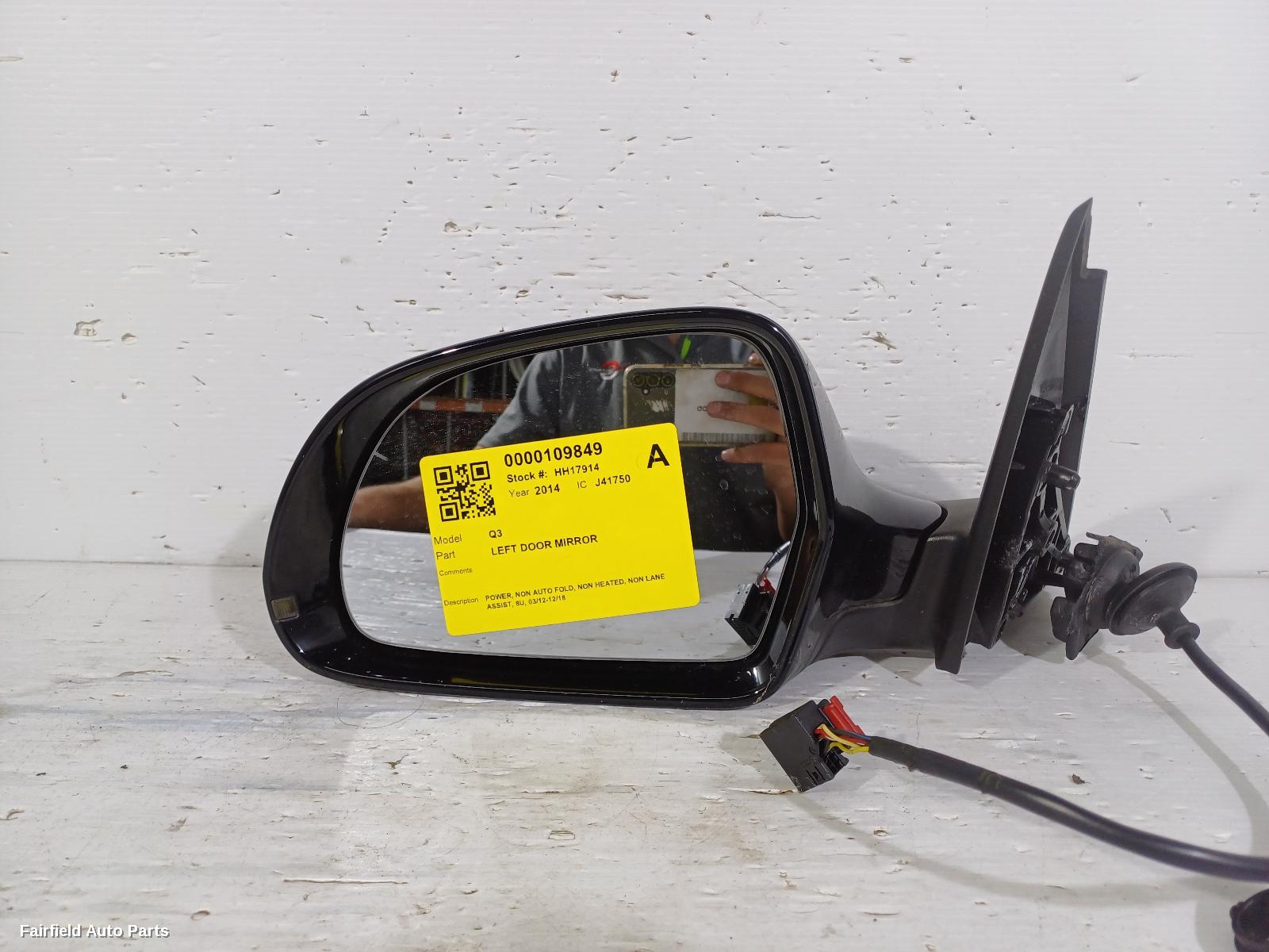 2012-2018 Audi Q3 Left Door Mirror