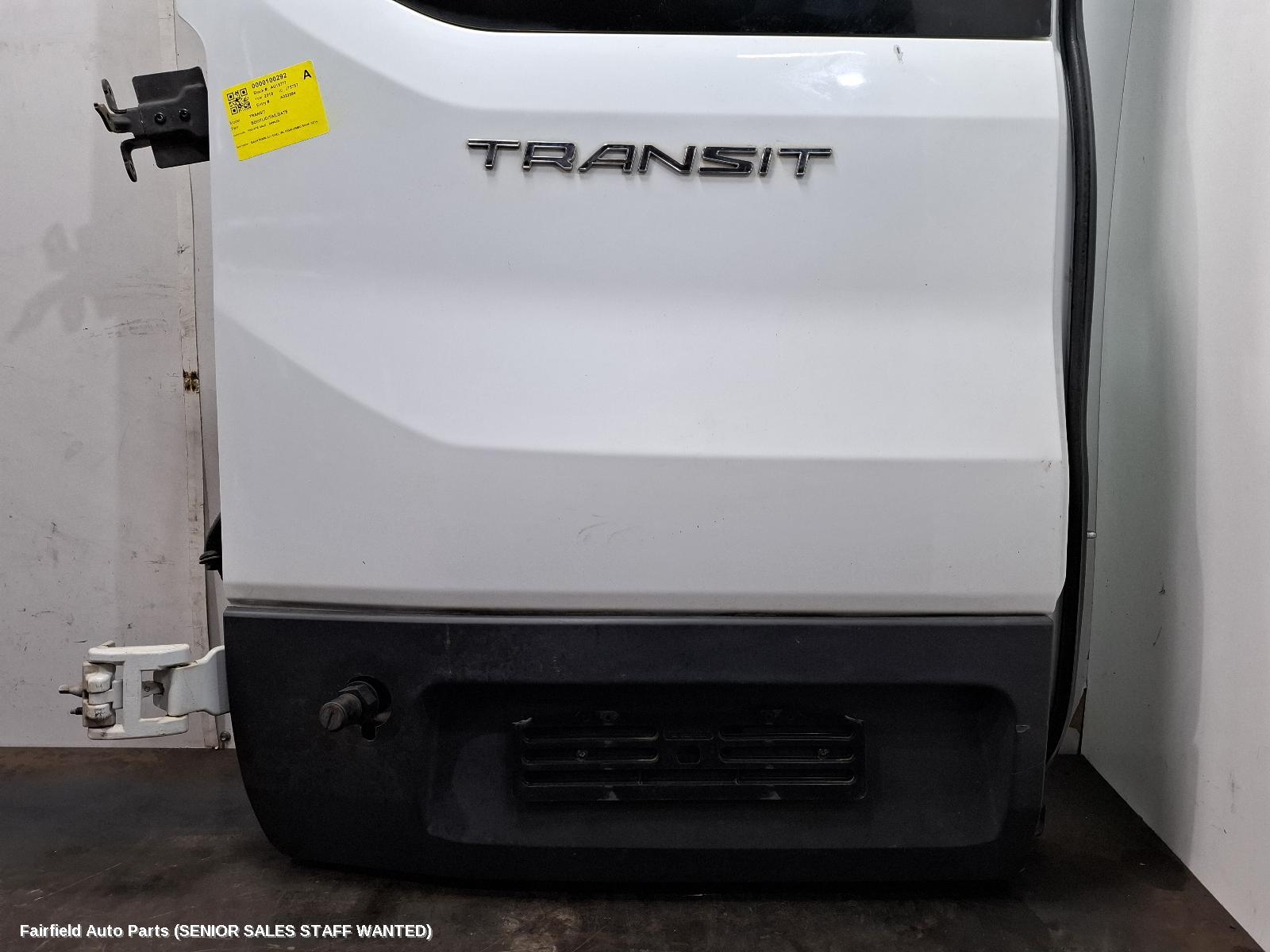 2019 Ford Transit Bootlid Tailgate