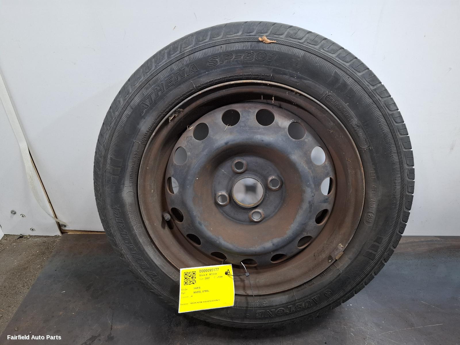 2007 Toyota Yaris Wheel Standard Steel