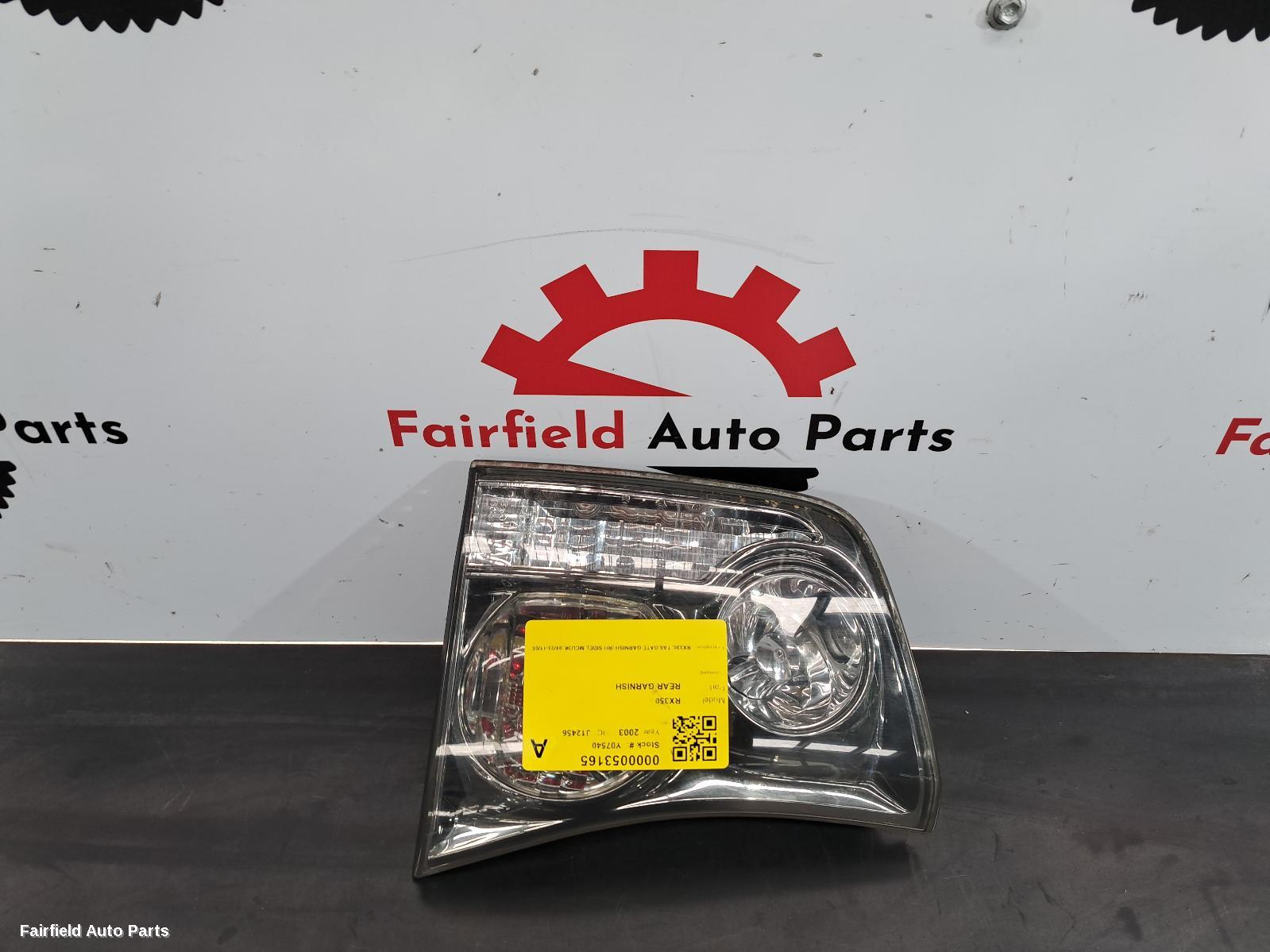 2003-2005 Lexus Rx Series Rear Garnish