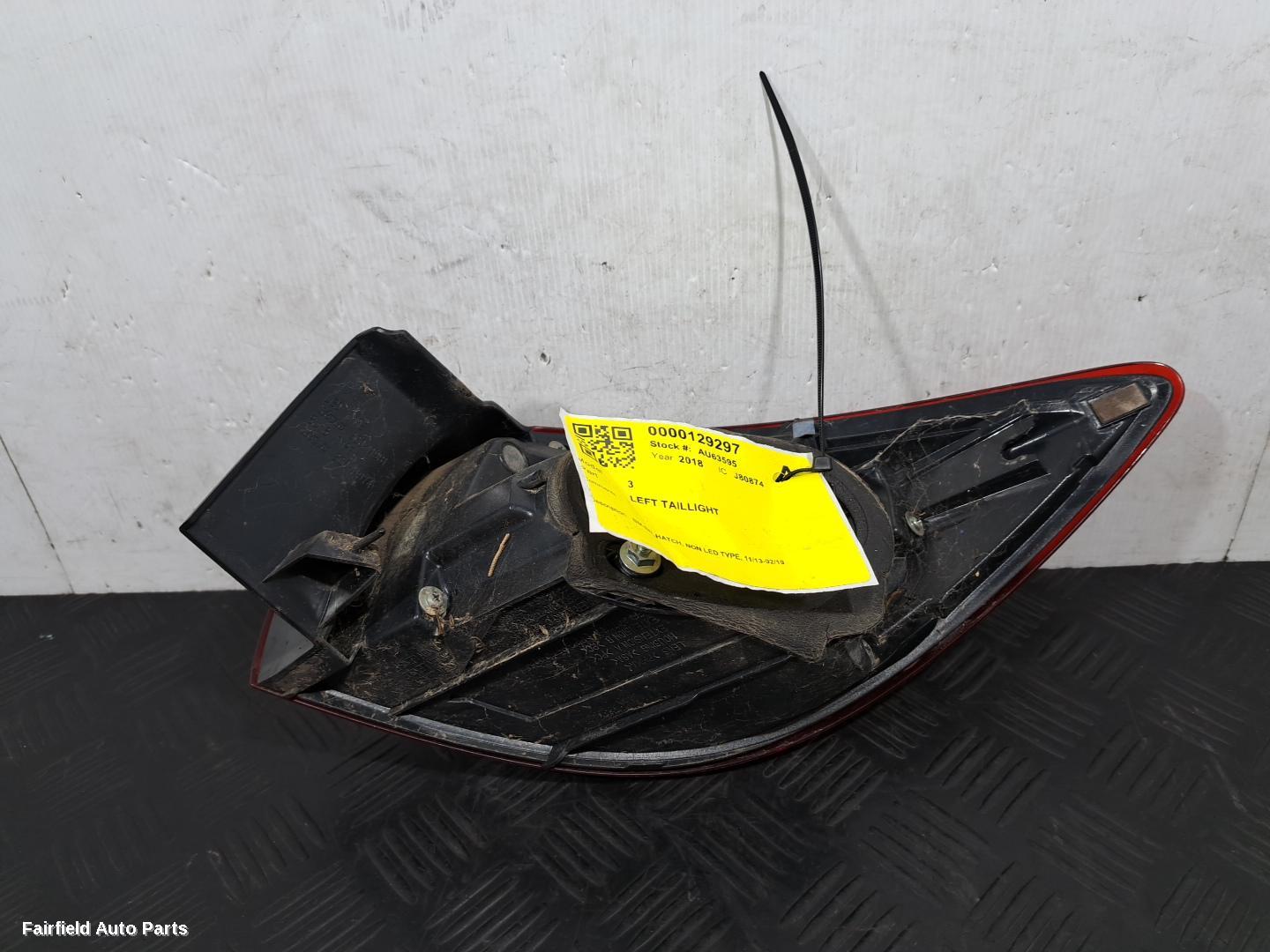 2013-2019 Mazda 3 Left Taillight