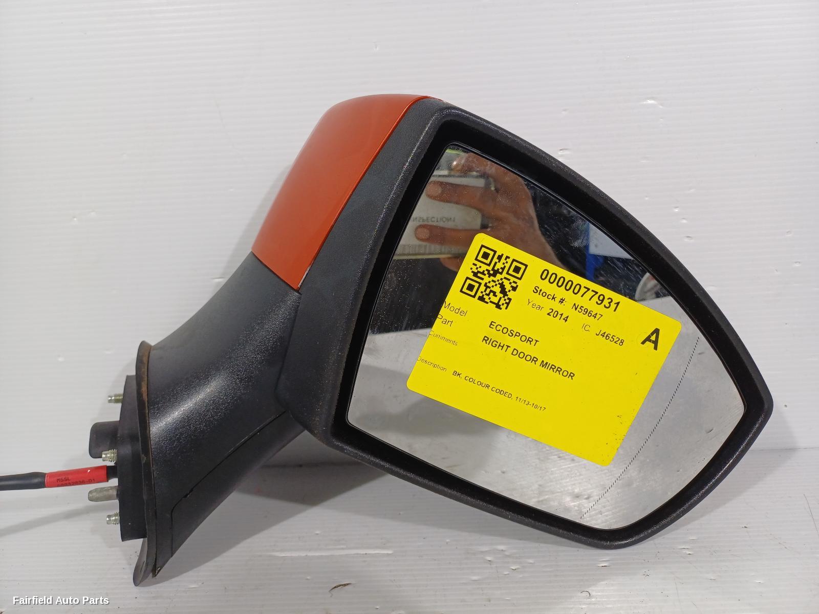 2013-2017 Ford Ecosport Right Door Mirror