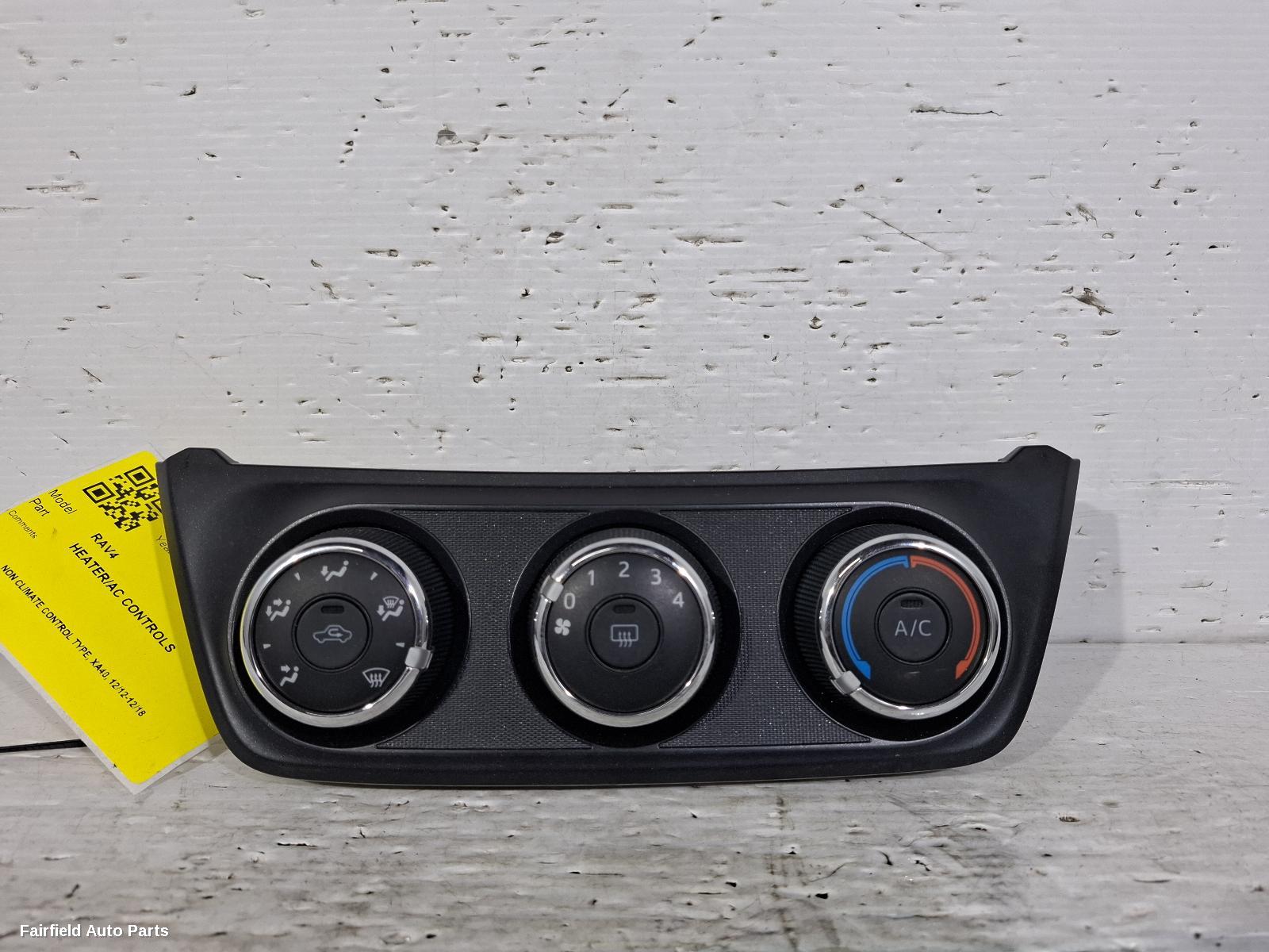 2012-2018 Toyota Rav4 Heater Ac Controls