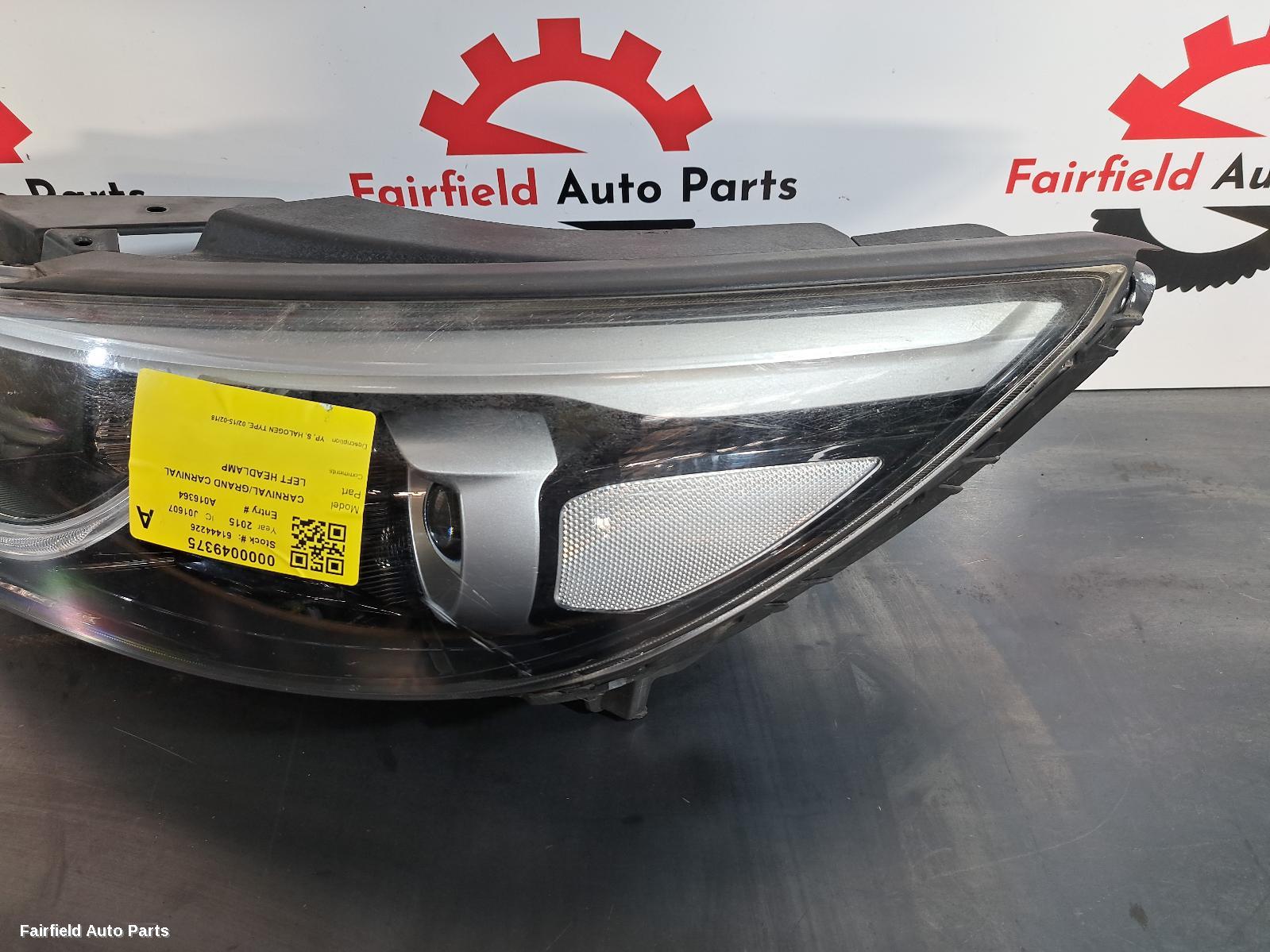 2015-2018 Kia Carnival/grand Carnival Left Headlamp