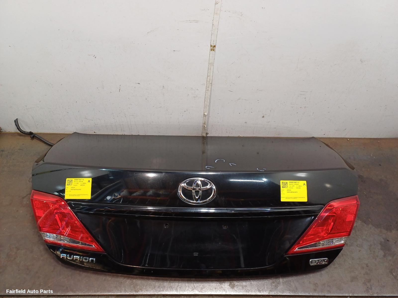 2009-2012 Toyota Aurion Bootlid Tailgate
