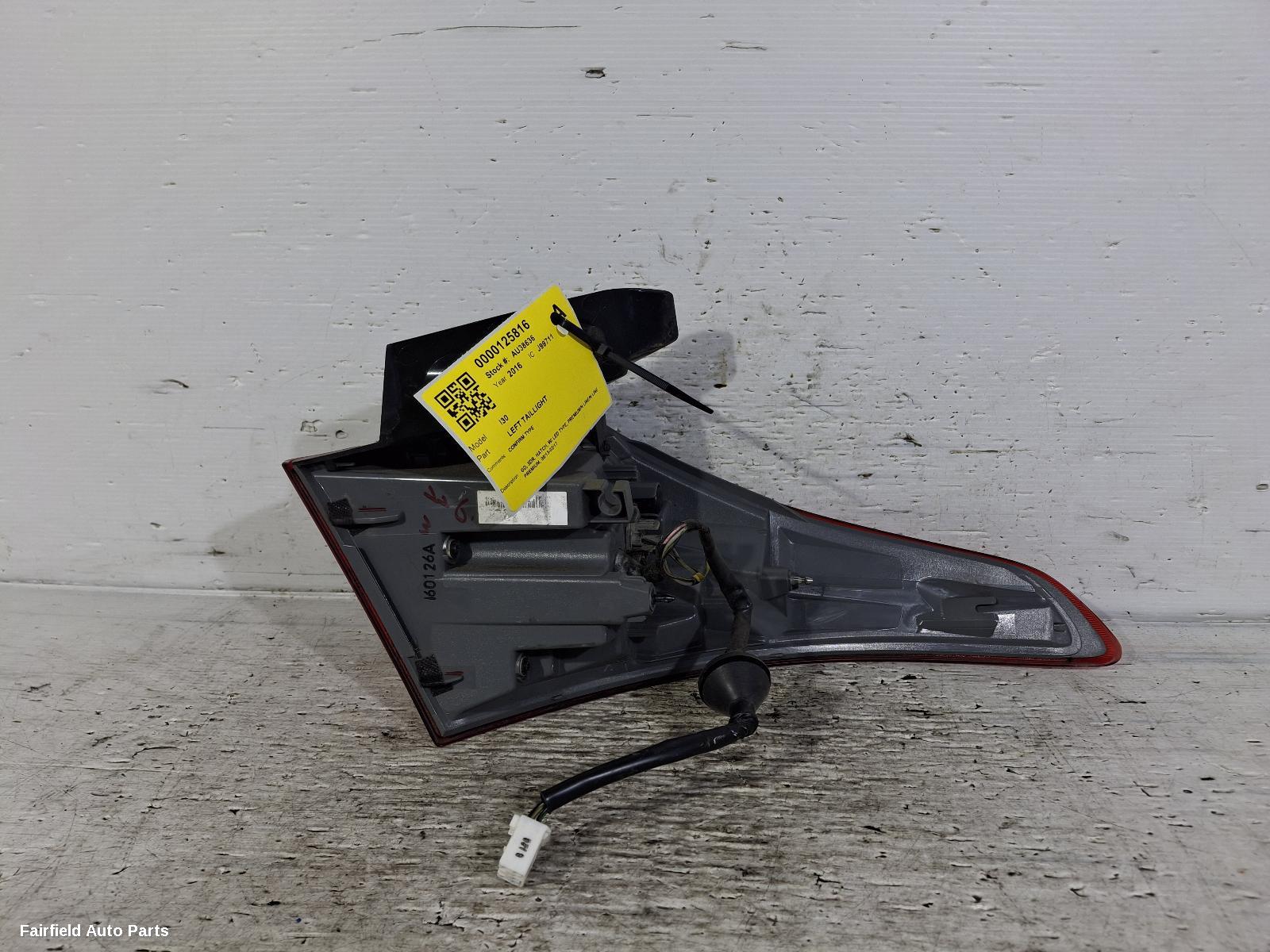 2013-2017 Hyundai I30 Left Taillight
