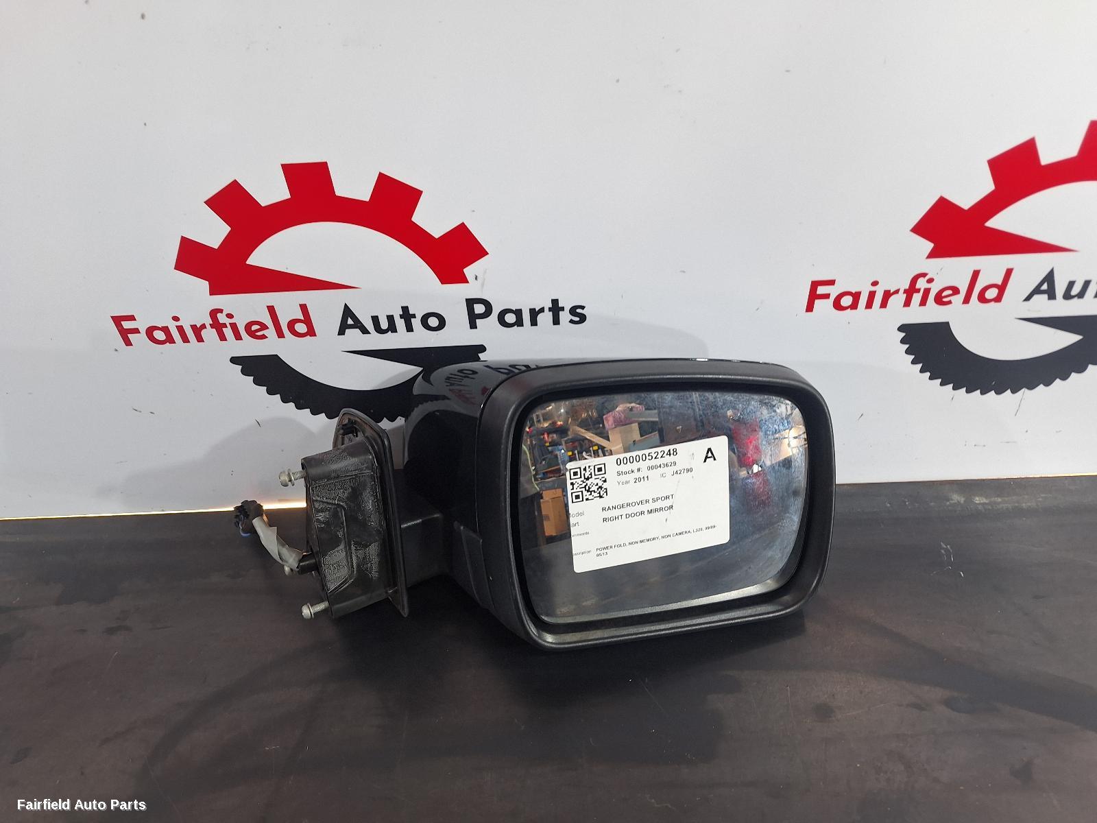 2009-2013 Land Rover Rangerover Sport Right Door Mirror