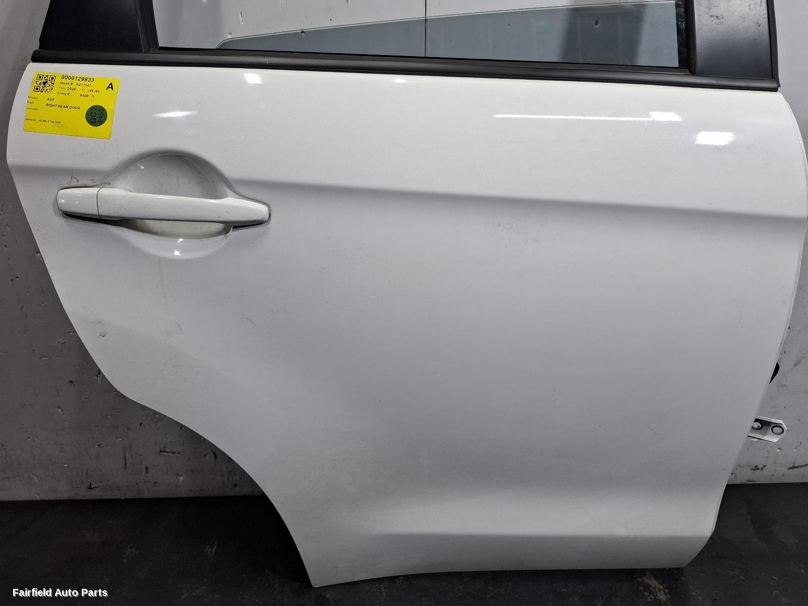 2018-2024 Mitsubishi Asx Right Rear Door Sliding