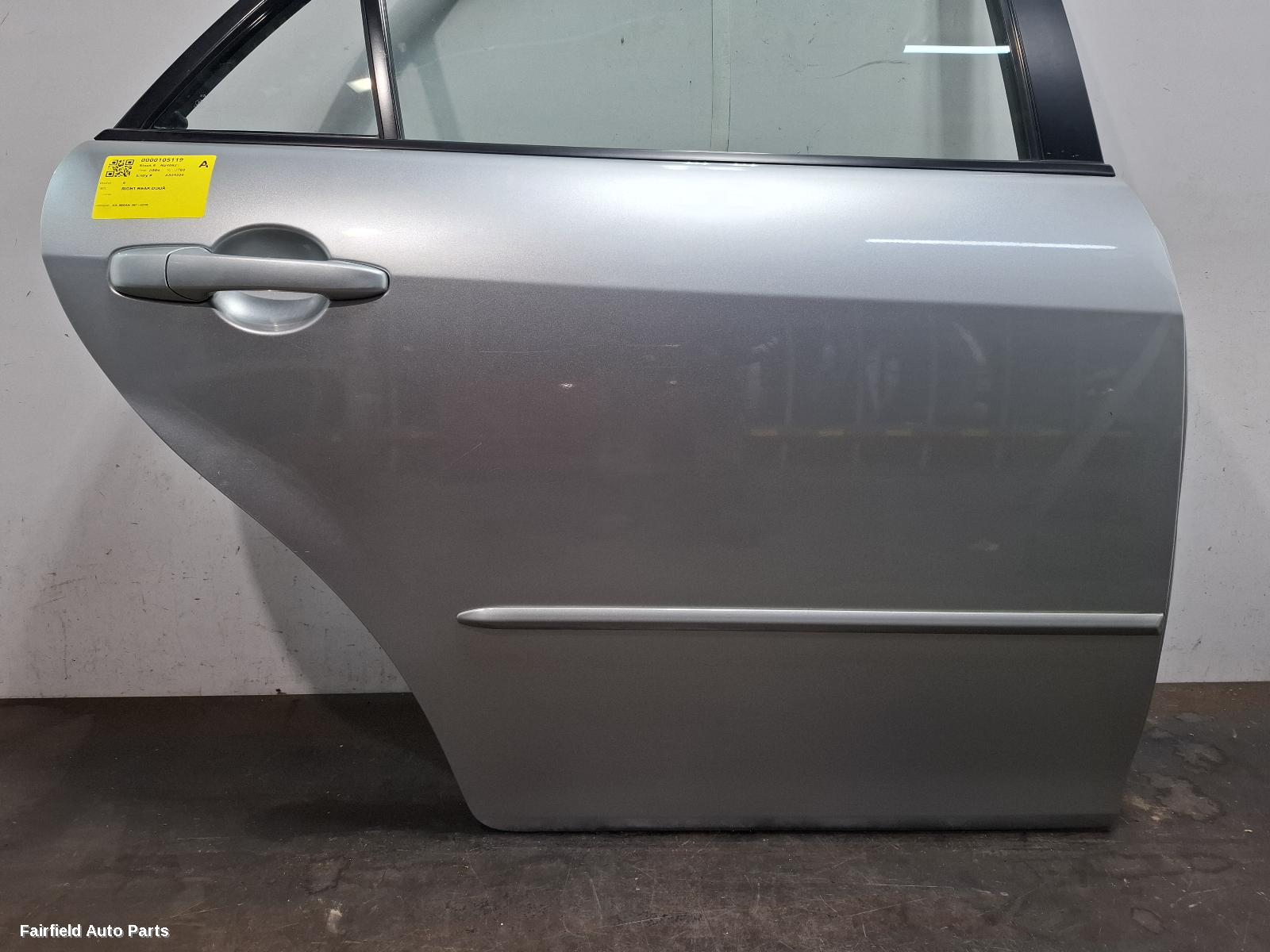 2002-2008 Mazda 6 Right Rear Door Sliding