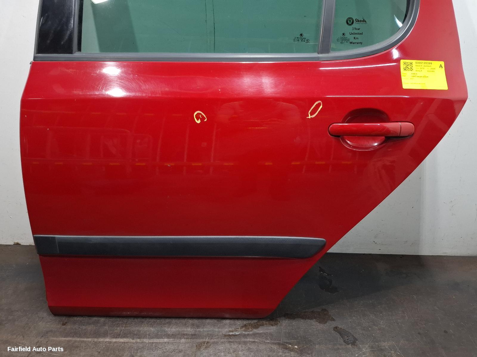 2011-2015 Skoda Fabia Left Rear Door Sliding