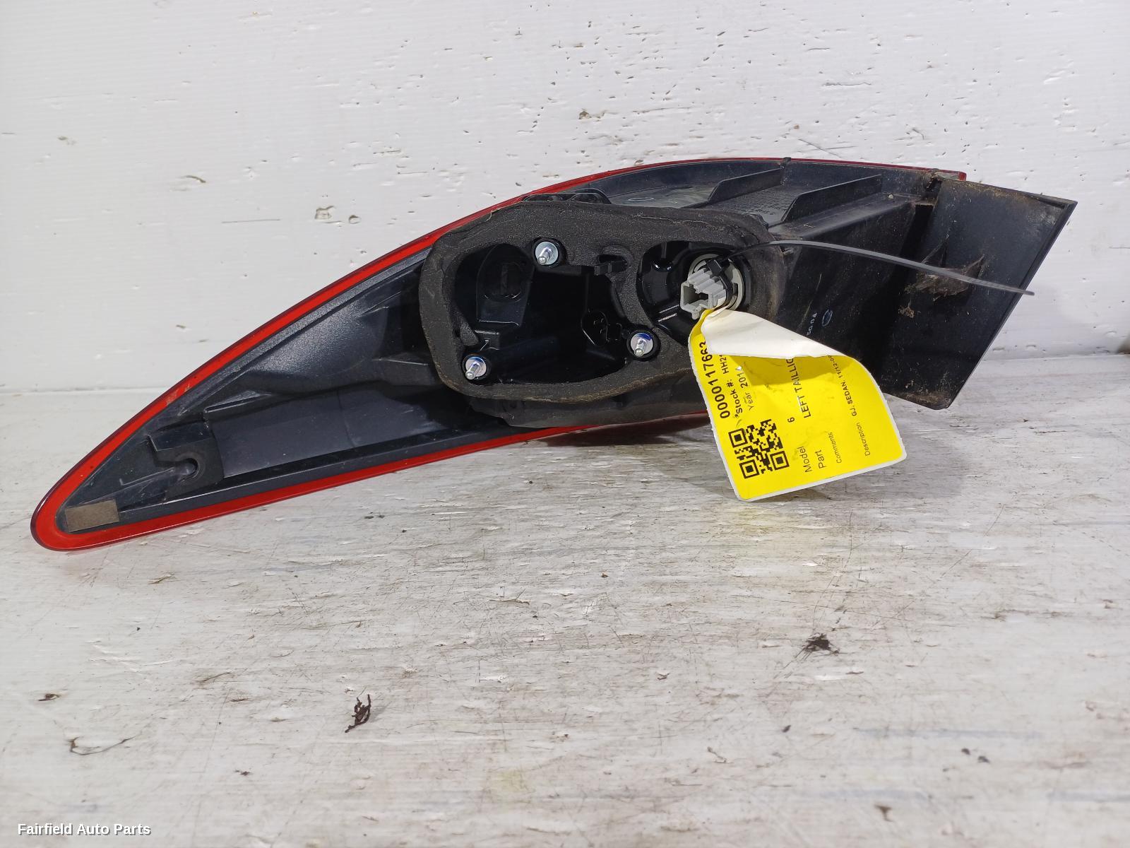 2012-2014 Mazda 6 Left Taillight