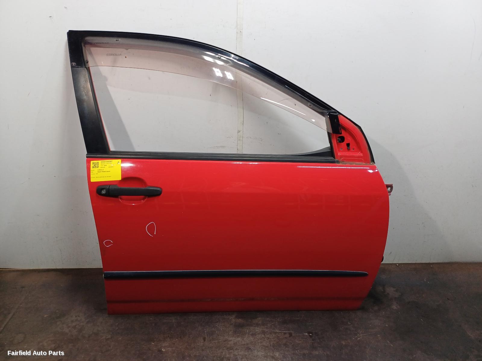 2001-2007 Toyota Corolla Right Front Door