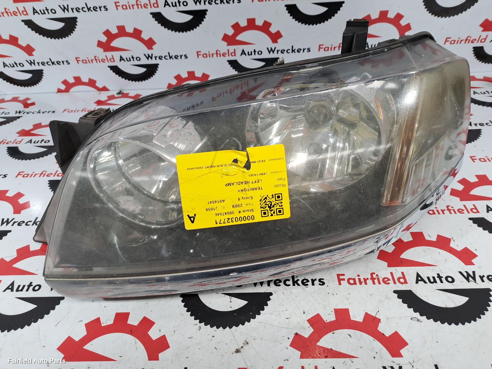 2009 Ford Territory Left Headlamp